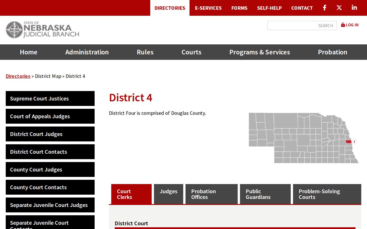 Douglas County warrant records County Court contact page