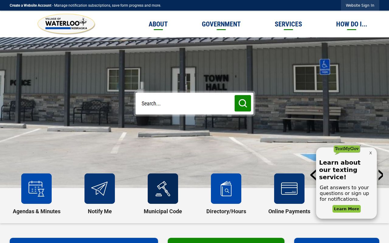 Douglas County Waterloo warrant records municipal office source